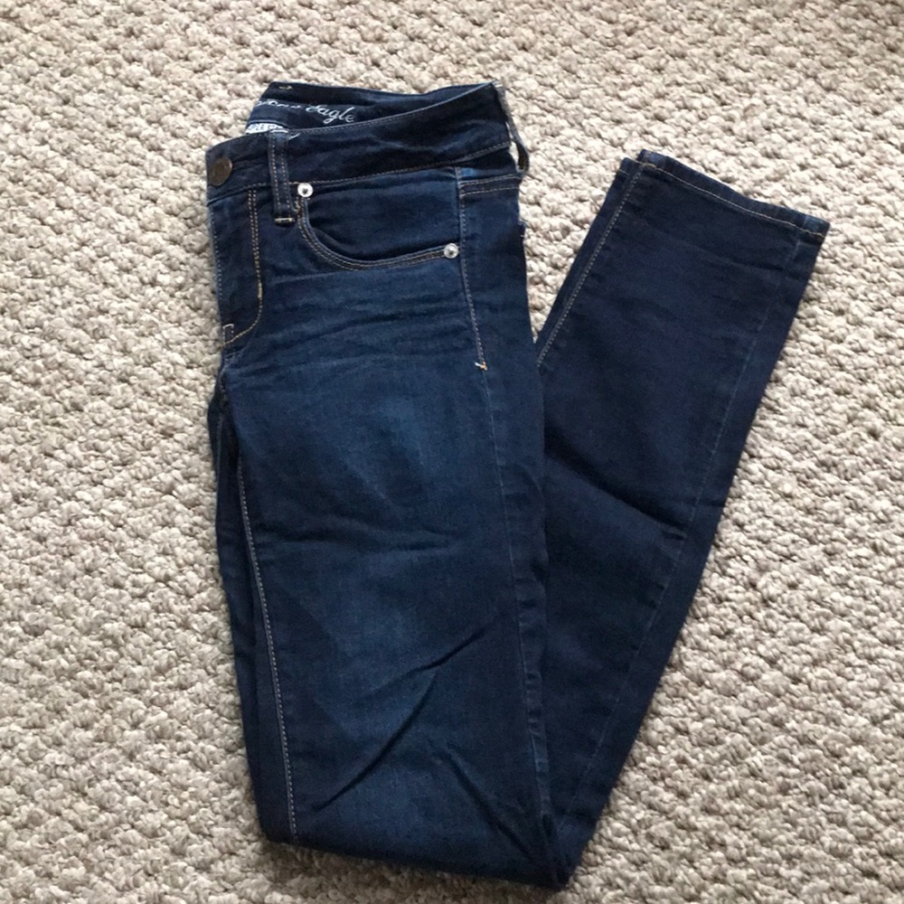 Dark blue skinny jeans